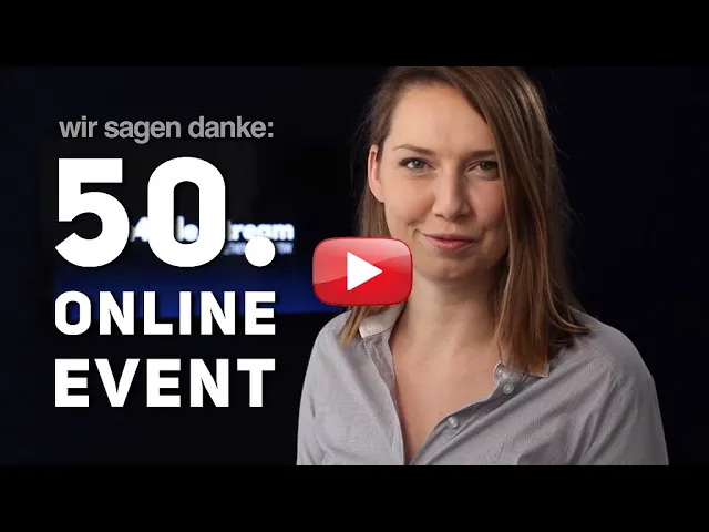 Dankeschön für 50 erfolgreiche digitale Events mit Music4Friends und unserem engagierten Team.