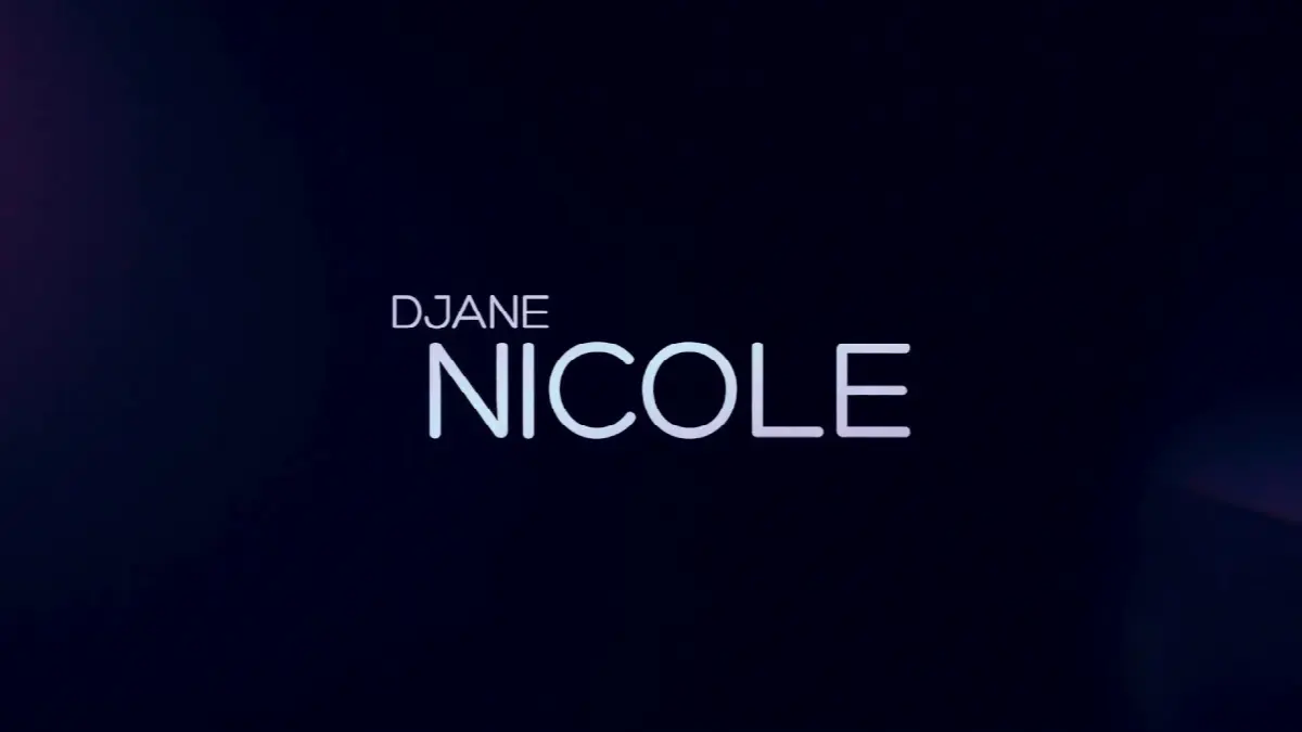 Moderner DJ-Logo von DJANE NICOLE für Musik und Nachtclub Promotion.