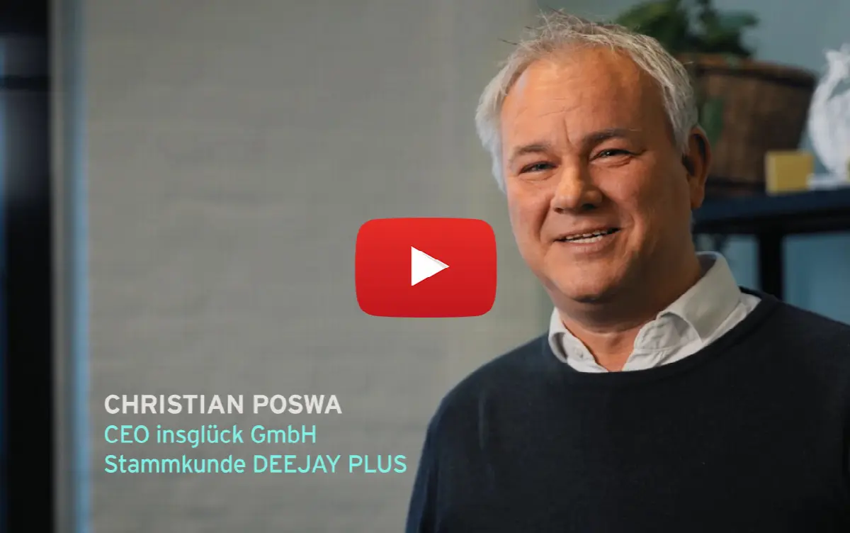 Christian Poswa, CEO von insglück, spricht über erfolgreiche Zusammenarbeit mit DEEJAY PLUS.